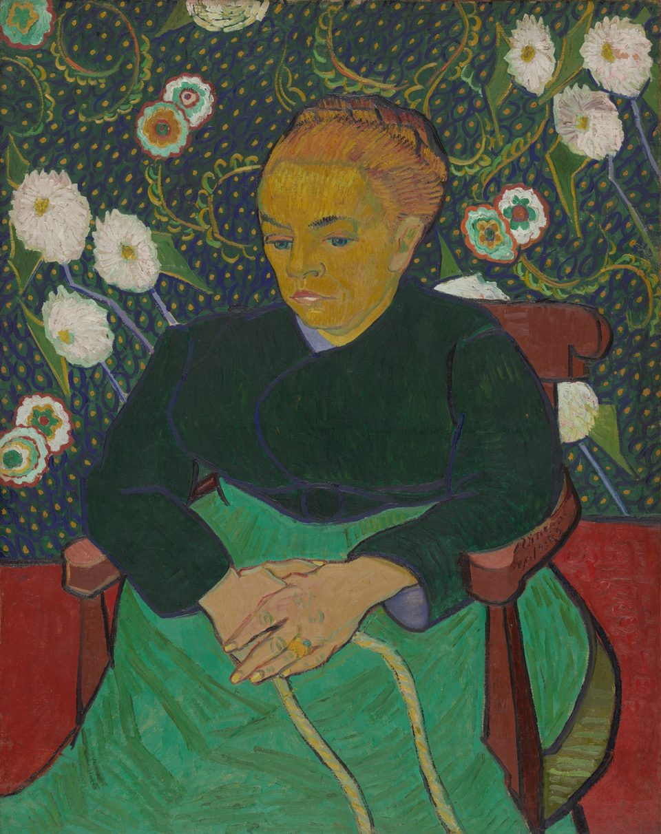 Madame Roulin Rocking the Cradle (La berceuse) by Vincent van Gogh, oil on canvas